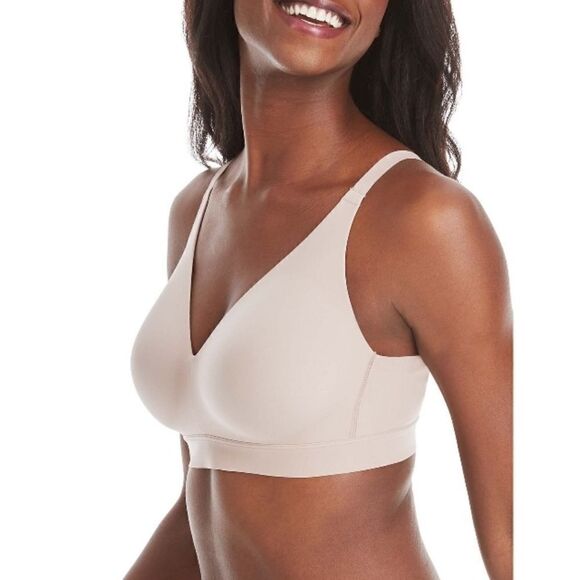 Hanes Signature Invisible Embrace Lightweight Smooth Support Wirefree Bra Sz 3XL - Picture 6 of 8